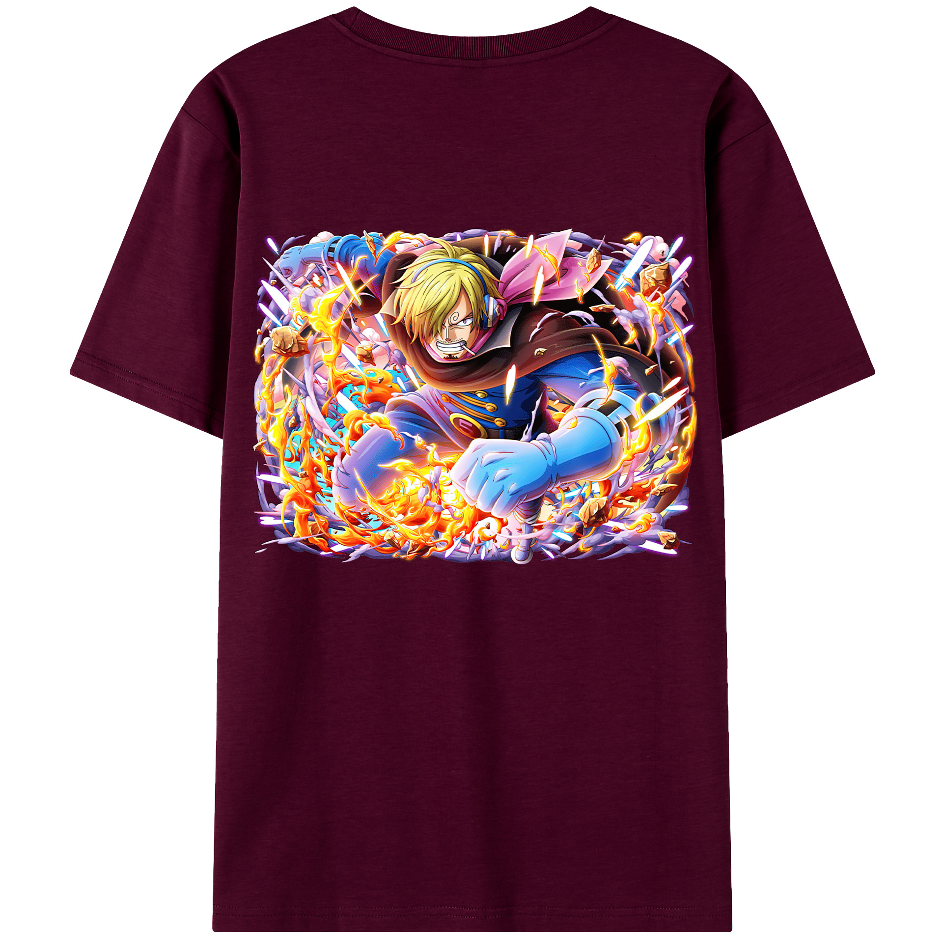 （画像用） ワンピース サンジ ONE PIECE Sanji レディース半袖Tシャツ(バックプリント)